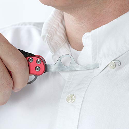 Vivi Zipper Pull and Button Hook Pocket Dresser and Dressing Aid for Assistance with Button Hooks