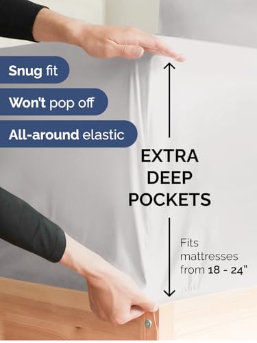 Extra Deep Twin Sheet Set (4 Piece Set)