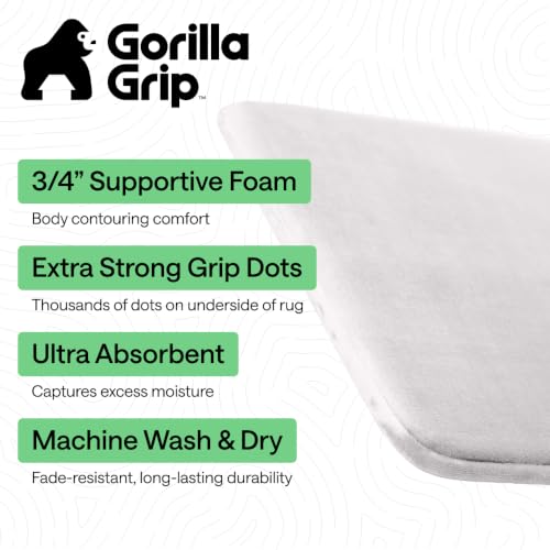 Memory Foam Bath Rug for Bathroom