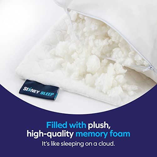Adjustable Curved Pillows for Neck and Shoulder Support with Extra Shredded Fill
