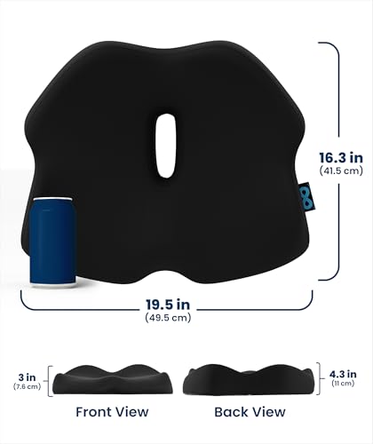 Doctor Recommended Memory Foam Seat Cushion for Office Chairs & Car