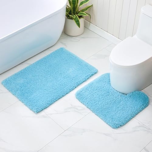 Toilet Mat 22x24 Sky Blue (3.675 Sq Ft)