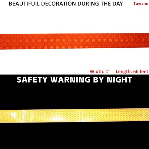 Industrial Reflective Tape Orange Outdoor Waterproof 1 inch