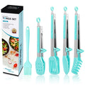5 Pack Kitchen Tongs for Cooking with Silicone Tip (5 Count)