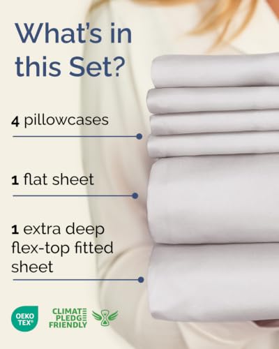 Flex Top Split Head King 6 Piece Sheet Set