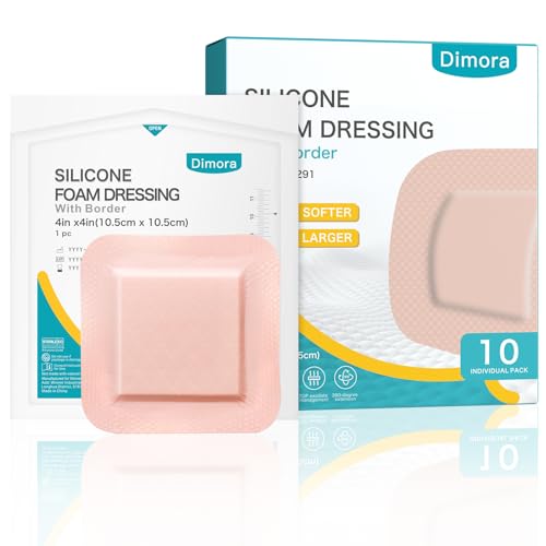 Ultra Soft Silicone Foam Dressing 4"x4" (10 Count)
