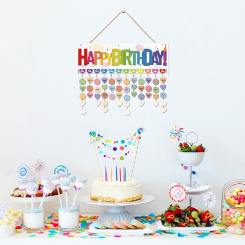 KAlRNE Happy Birthday Wooden Hanging Sign