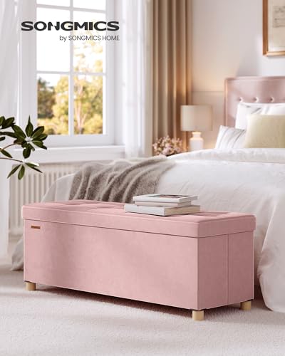 Storage Ottoman Bench with Legs