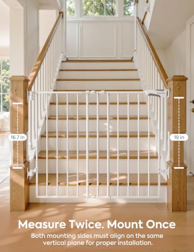 No Bottom Bar Baby Gate for Stairs