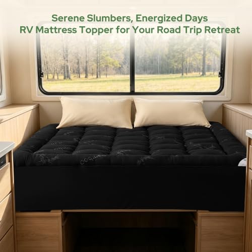 RV Queen Mattress Topper Viscose Bamboo