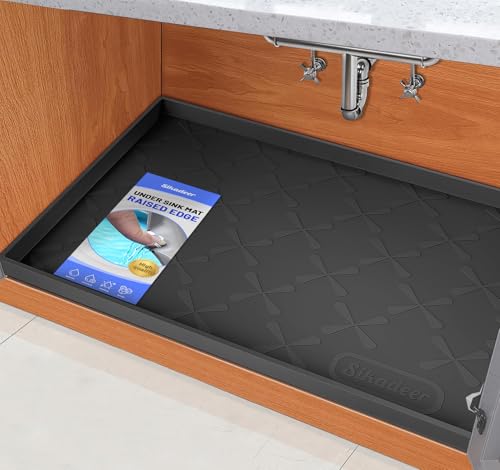 Waterproof Under Sink Mat Silicone 28"x19"