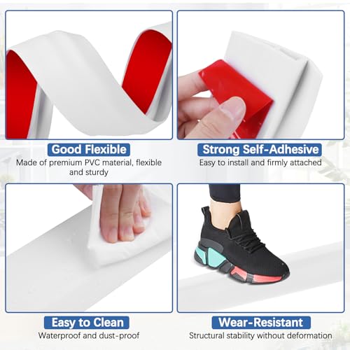Vinyl Floor Transition Strip Self Adhesive Door Threshold Strip (10 Foot)