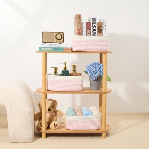Small Storage Baskets for Organizing (3 Count)