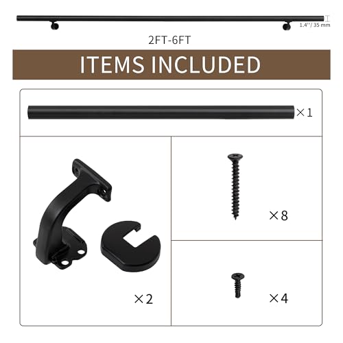 3FT Handrails for Indoor Stairs