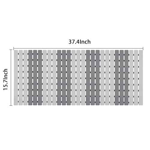 Shower Mat Non Slip Bathtub Mat 37.4 x 15.7 Inch Bath Mat for Tub