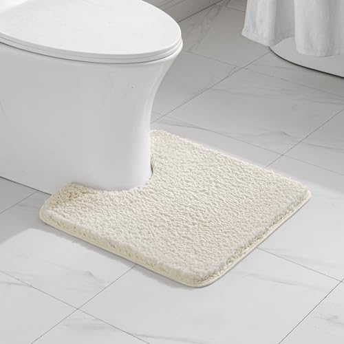 Ivory Toilet Bathroom Rug U