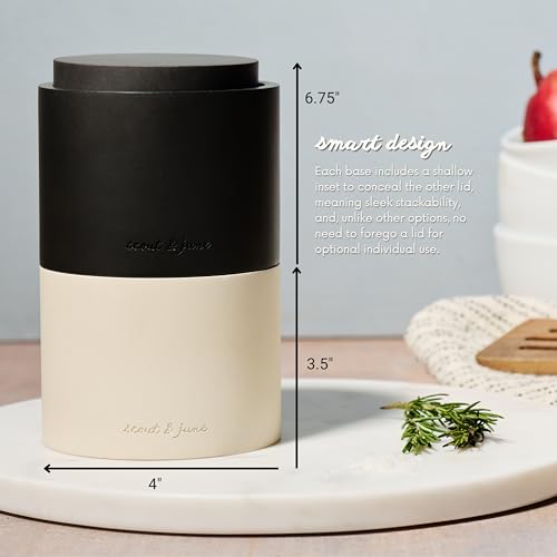 Stackable Salt and Pepper Cellars (14 Ounce)
