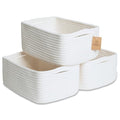 11.8"x8"x4.5” Storage Baskets for Shelves 3 Pack (3 Count)