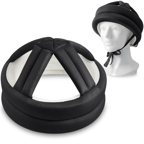1 Pcs Anti Fall Elder Head Safety Helmet for Adults Special Needs Thick Soft Protective Hat Adjustable Seniors Fall Prevention Head Protection Cap Elderly Helmet for Injury Protection