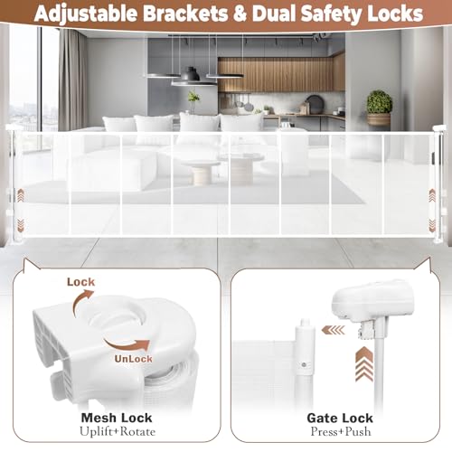 276" Retractable Baby Gate Extra Wide