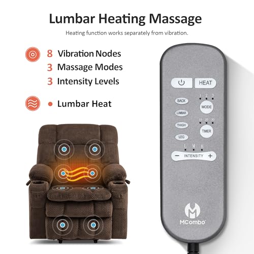 Small Dual Motor Power Lift Recliner Chair for Petite Elderly 7893