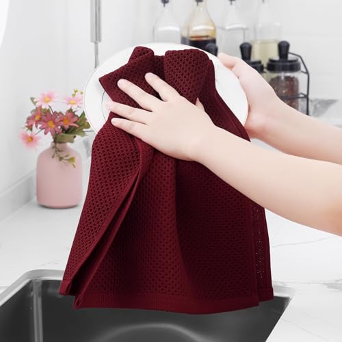100% Cotton Waffle Weave Kitchen Dish Towels 18 (18 Count)