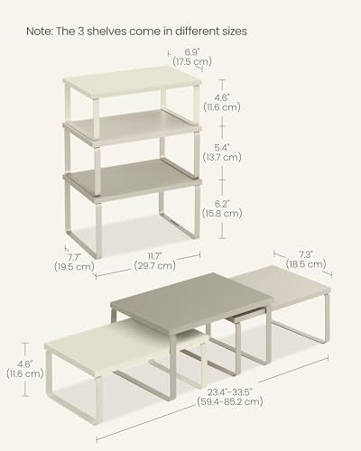 Cabinet Organizer Shelf (3 Count)