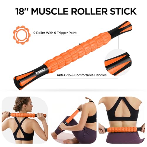 Muscle Roller & Massage Roller Stick for Athletes