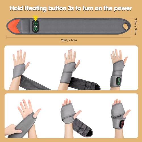 Wrist Heating Pad Red Light Massage Carpal Tunnel