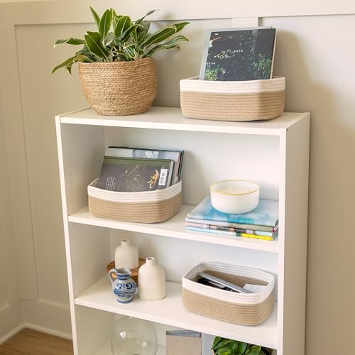 11.8"x8"x4.5” Storage Baskets for Shelves 3 Pack (3 Count)