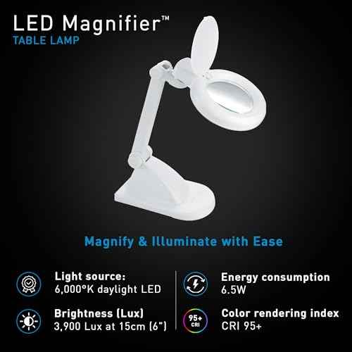 LED Magnifying Desk Lamp