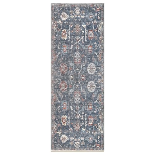 Vintage Washable Runner Rug (17.5 Sq Ft)