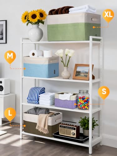 3 Pack Fabric Closet Storage Bins for Shelves (3 Count)