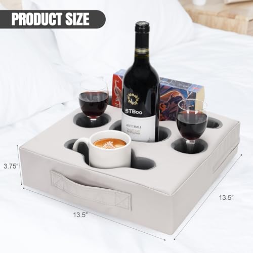 Couch Cup Holder Pillow Tray