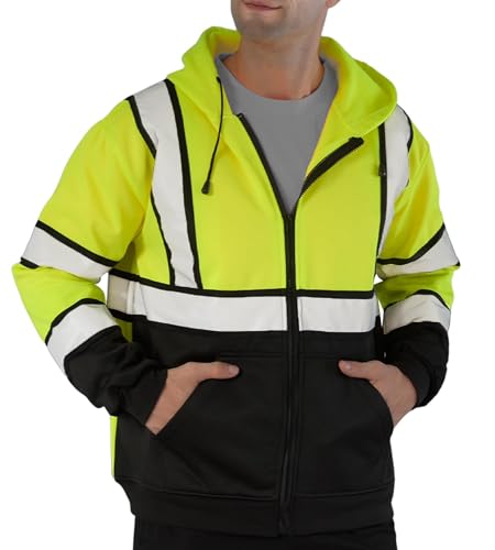 Hi Vis Zipper Hoodie