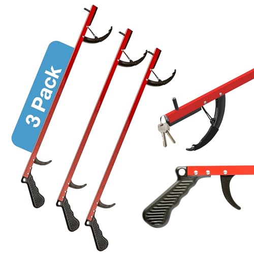 Reacher 26" Lightweight Grabber Reacher Tool with Magnetic Tip (3 Count)
