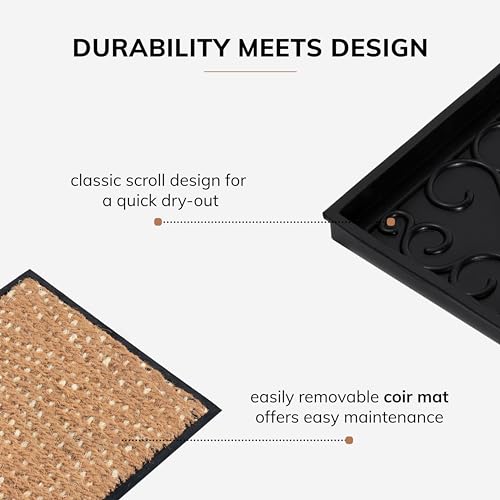 Heavy Duty Waterproof Rubber Shoe Storage Mat Organizer