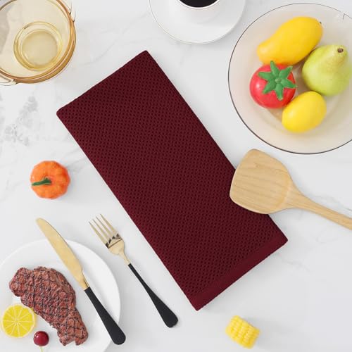 100% Cotton Waffle Weave Kitchen Dish Towels 18 (18 Count)