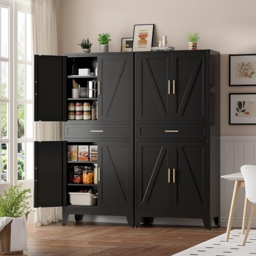 Metal Storage Cabinet with Drawer