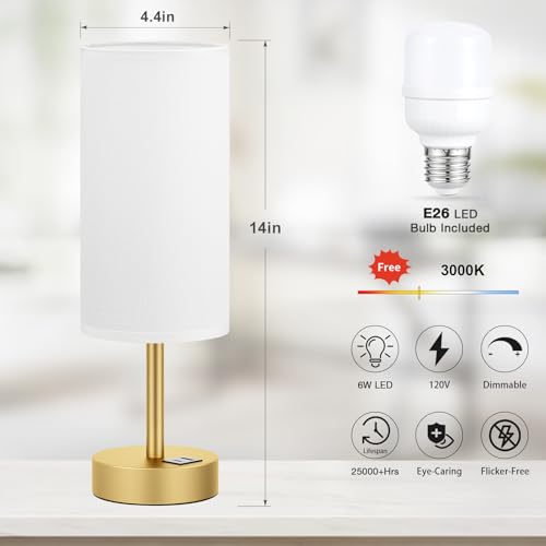Bedside Table Lamp for Bedroom