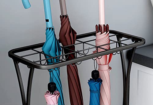 Umbrella Holder Entryway Umbrella Display Stand Rack Umbrella Container Cane Rack Walking Stick Stand Golf Club Organizer Metal Home Office Patio Decor Indoor Outdoor Stored 31 Umbrellas