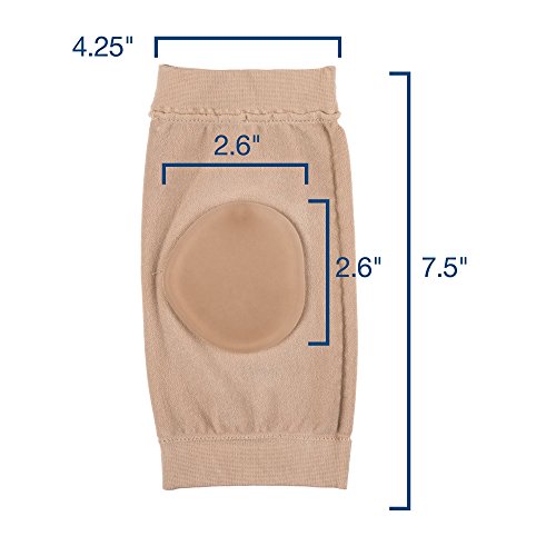 Ankle Bone Protection Socks Malleolar Sleeves with Gel Pads for Boots (2 Count)