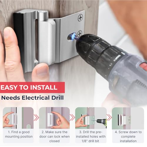 Door Reinforcement Lock (2 Count)