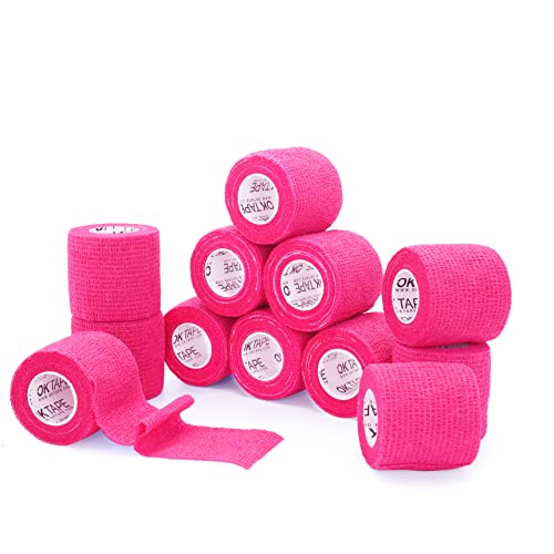 Self Adherent Cohesive Bandages Wrap 12Packs 2" x 5 Yards (12 Count)
