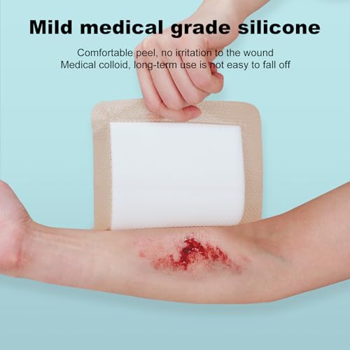 Silicone Foam Dressing 6x6 Gentle Border (10 Count)