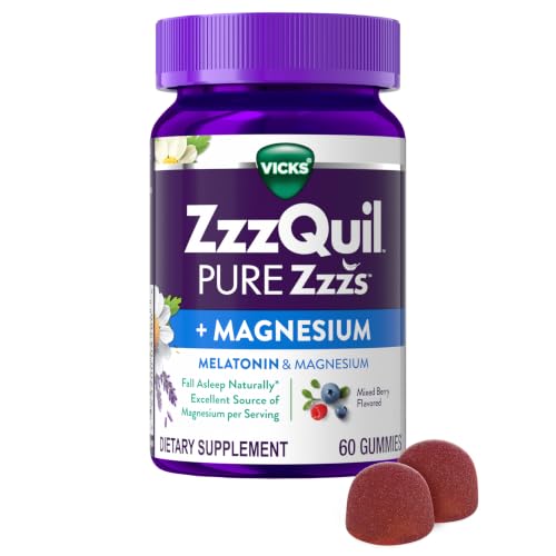 ZzzQuil Pure Zzzs + Magnesium (60 Count)