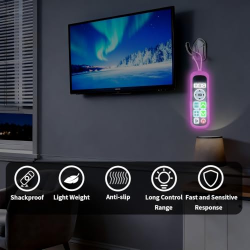 Backlit Big Button TV Remote Replacement for LG TV with Cover & Hook