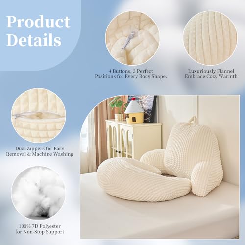 17" Reading Pillow for Bed