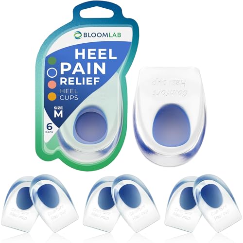 Gel Heel Cups for Heel Pain Relief (3 Count)