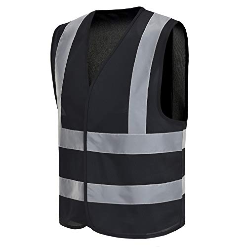 10 14 Year Black children reflective vest